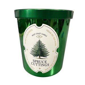 Leoben Candle Spruce Cuttings 9oz 1-Wick Soy Wax Blend Green Christmas Tree